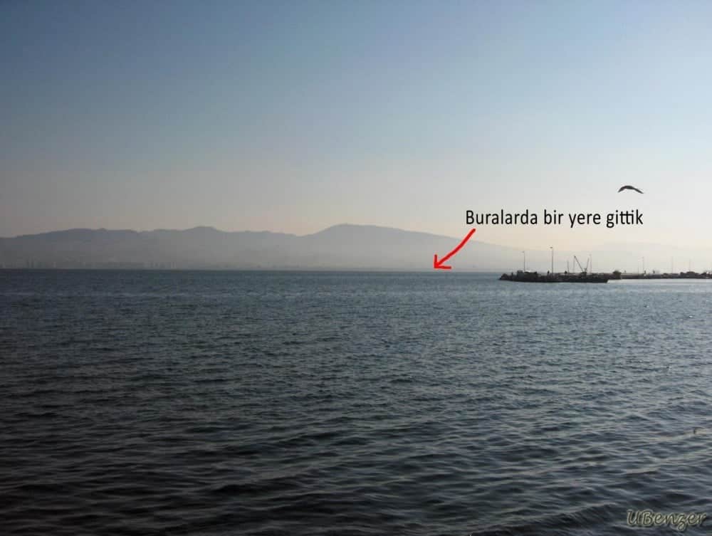 Başlangıç: İnciraltı'na vardığımızda gideceğimiz yer böyle görünüyordu...