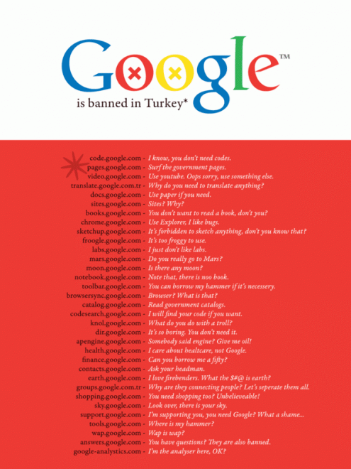 google engelli listesi