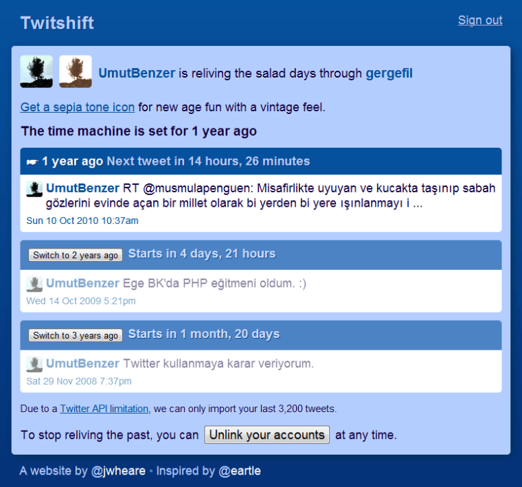 Bir Yıl Önce Tam Bu Anda Ne Twitlemiştiniz?