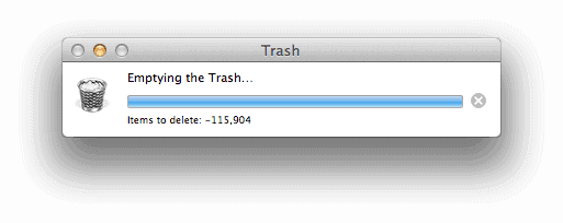 115K file left to delete mac