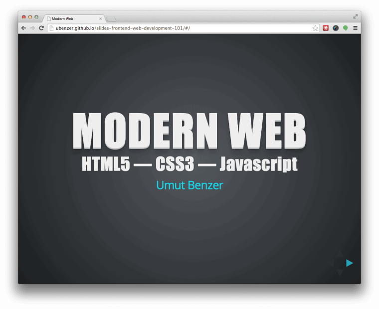 Modern Web Teknolojileri Sunumu